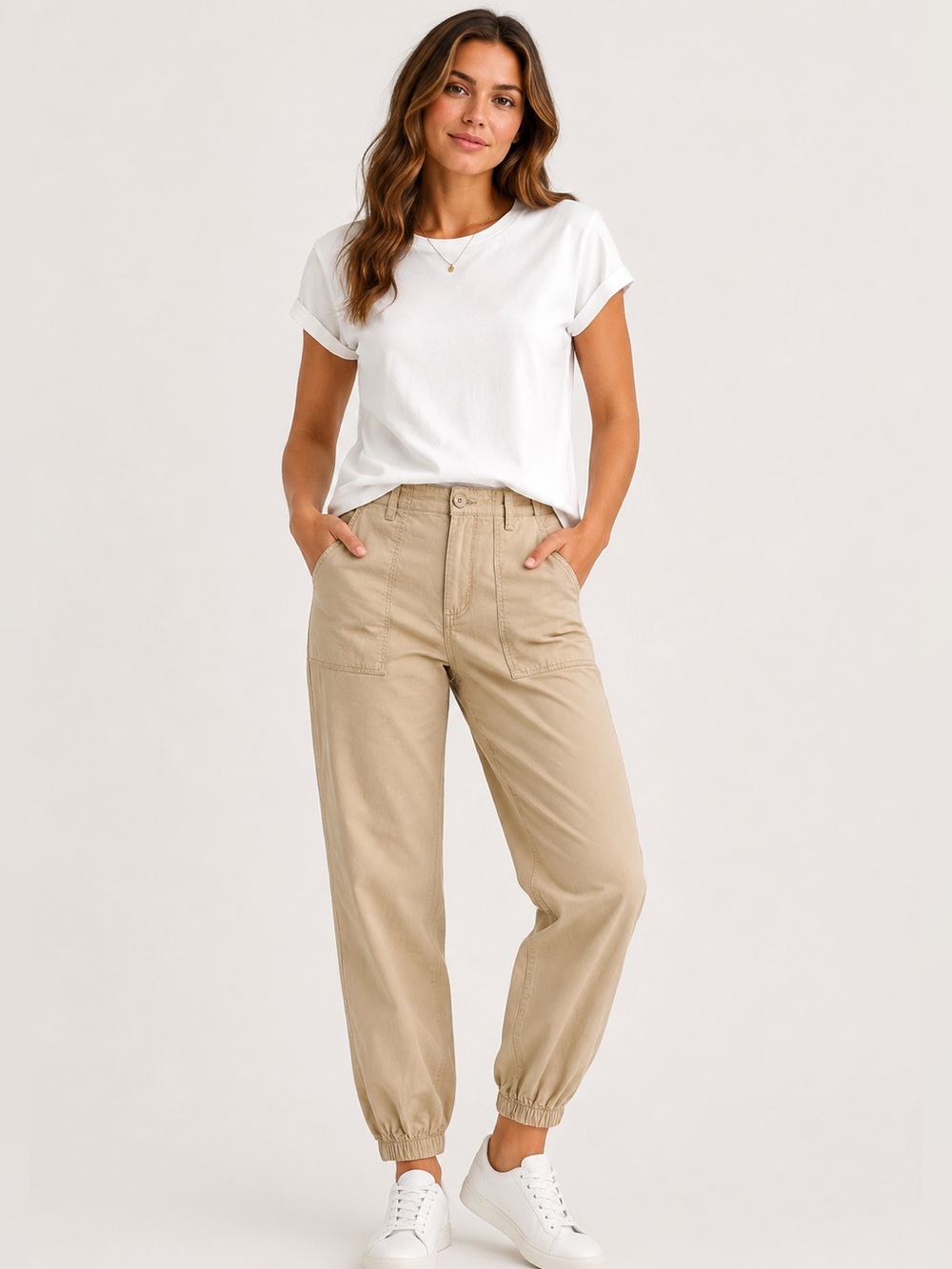 Sanctuary Maya Utility Jogger Pant in Khaki size 32